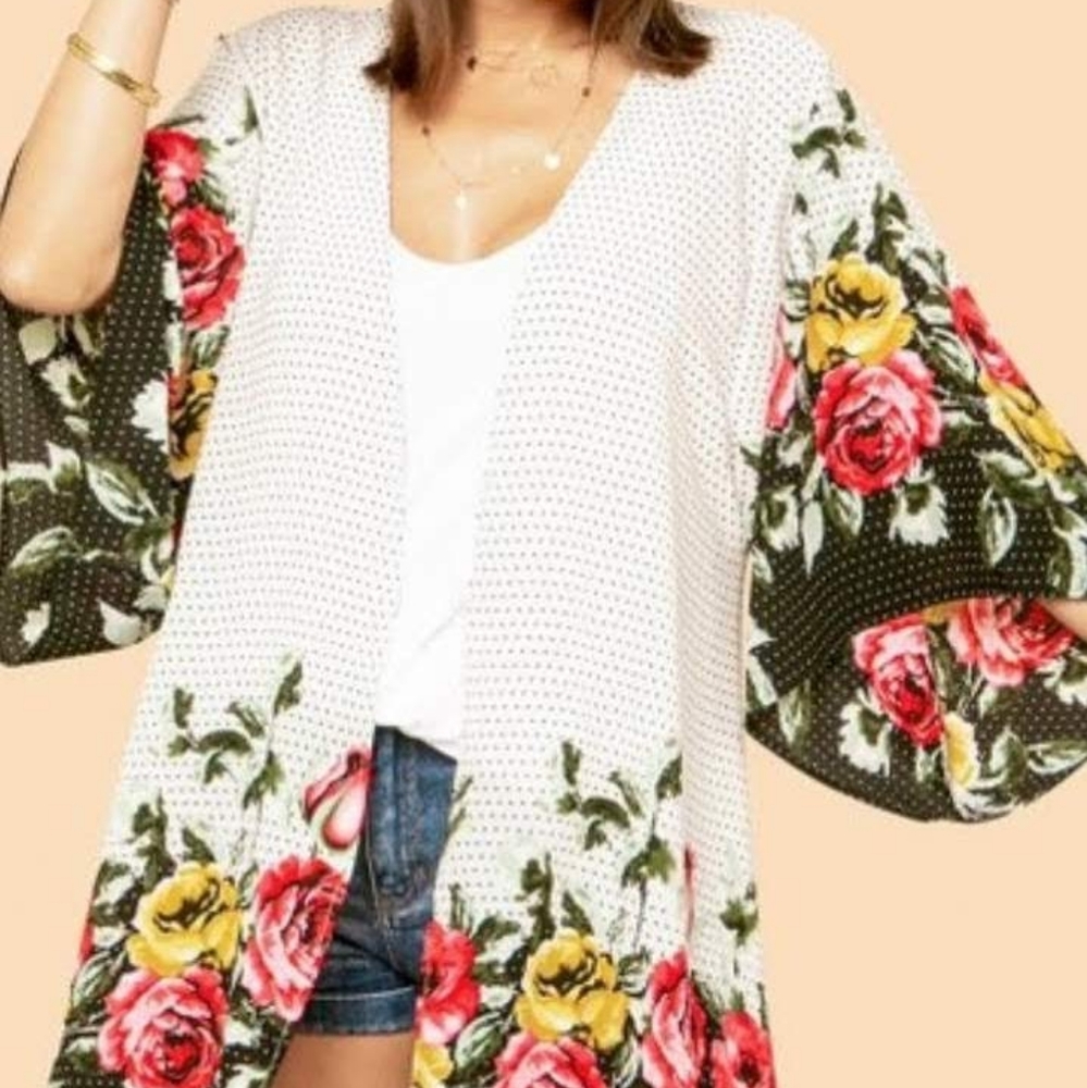 GORGEOUS KIMONO JACKET!! O/S NEW